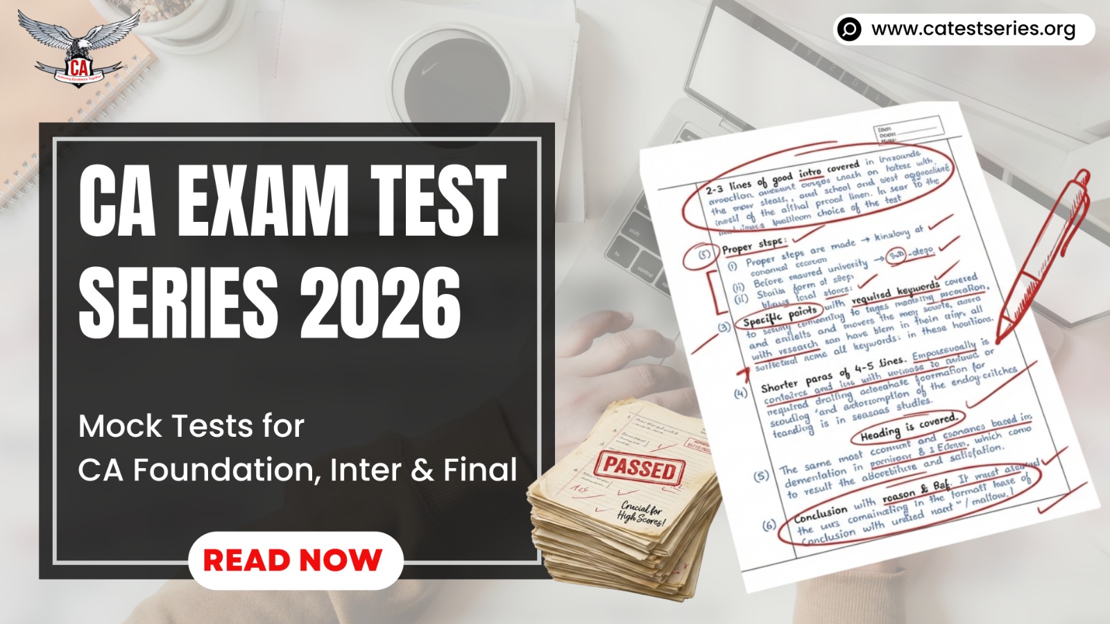 CA Exam Test Series 2026 | Mock Tests for CA Foundation, Inter & Final