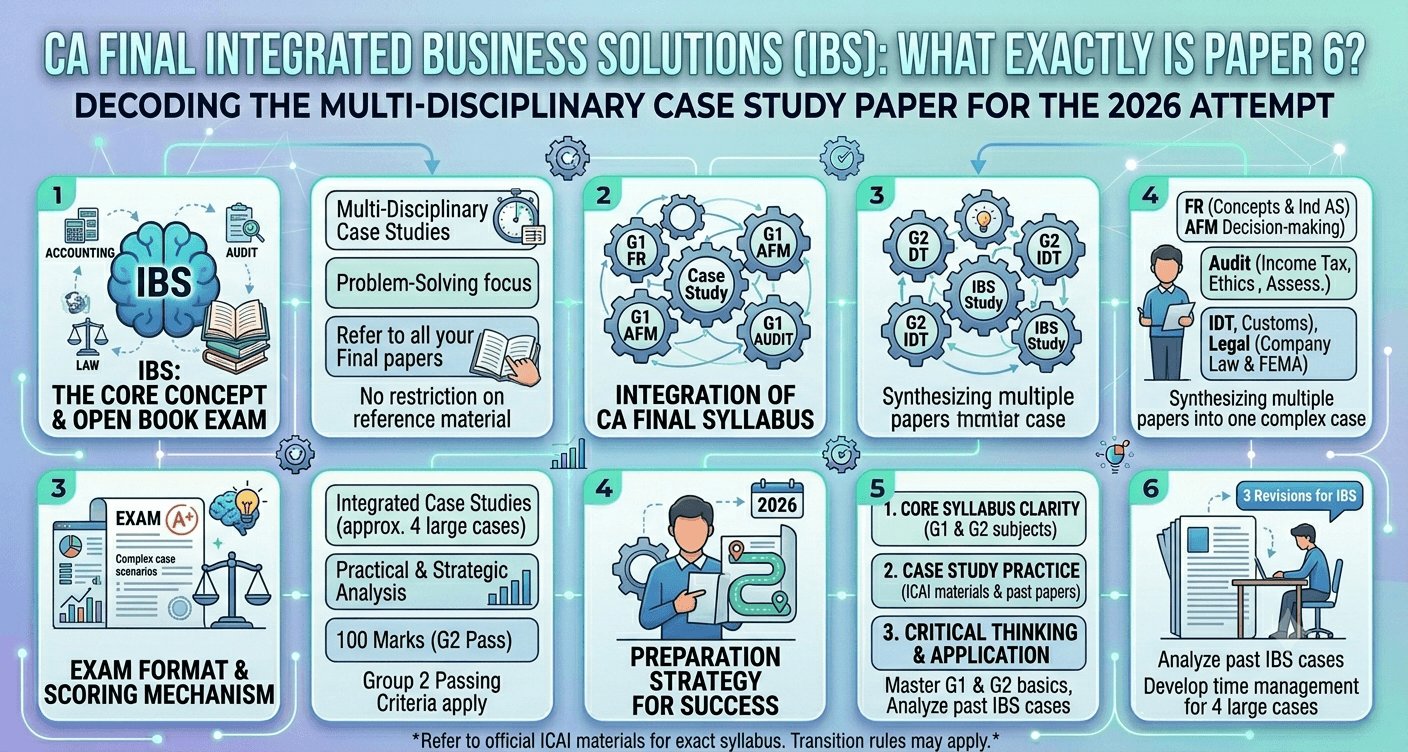 CA Final Integrated Business Solutions (IBS): What Exactly Is Paper 6?