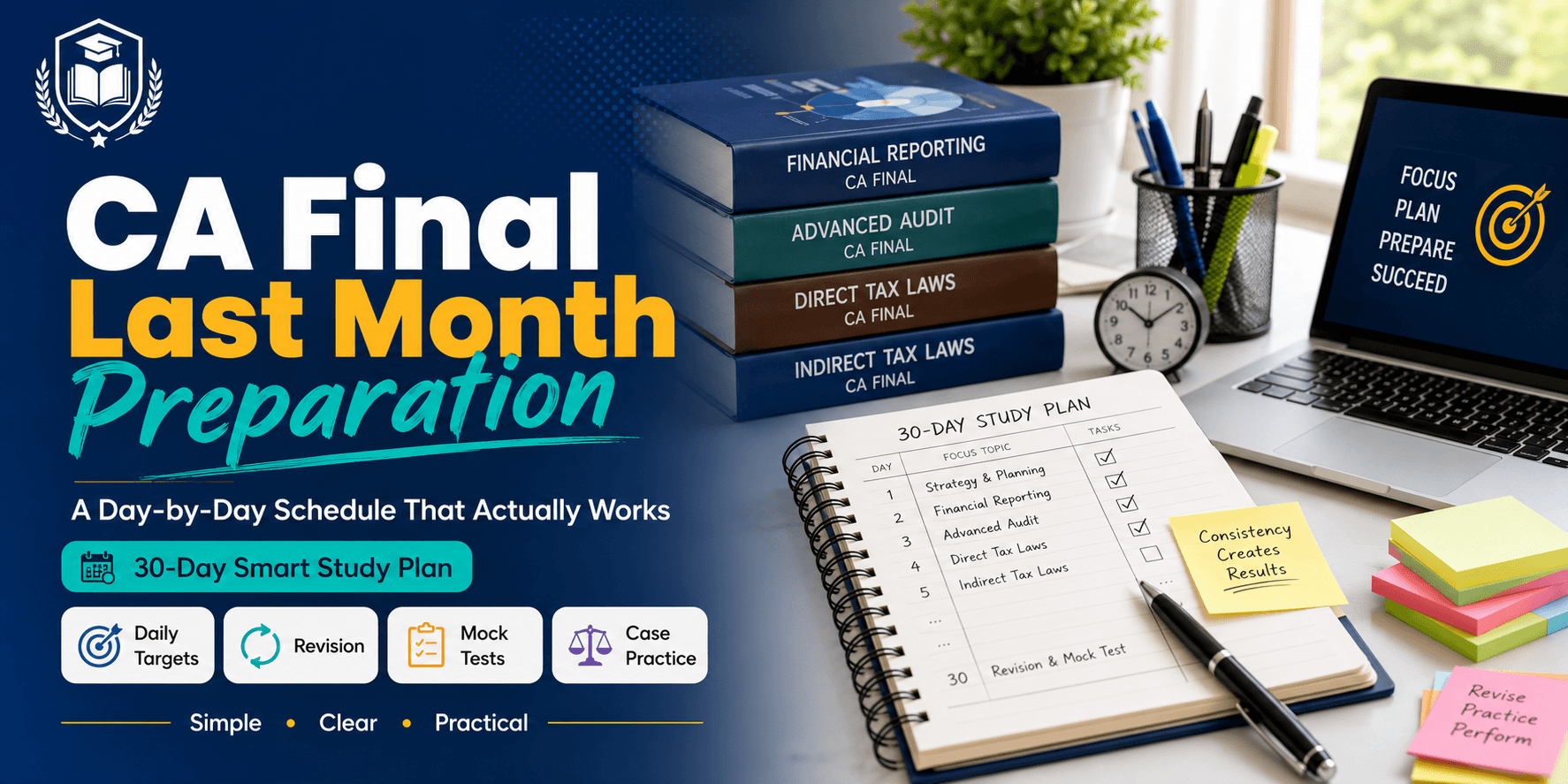 CA Final Last Month Preparation: Day-by-Day Schedule That Actually Works