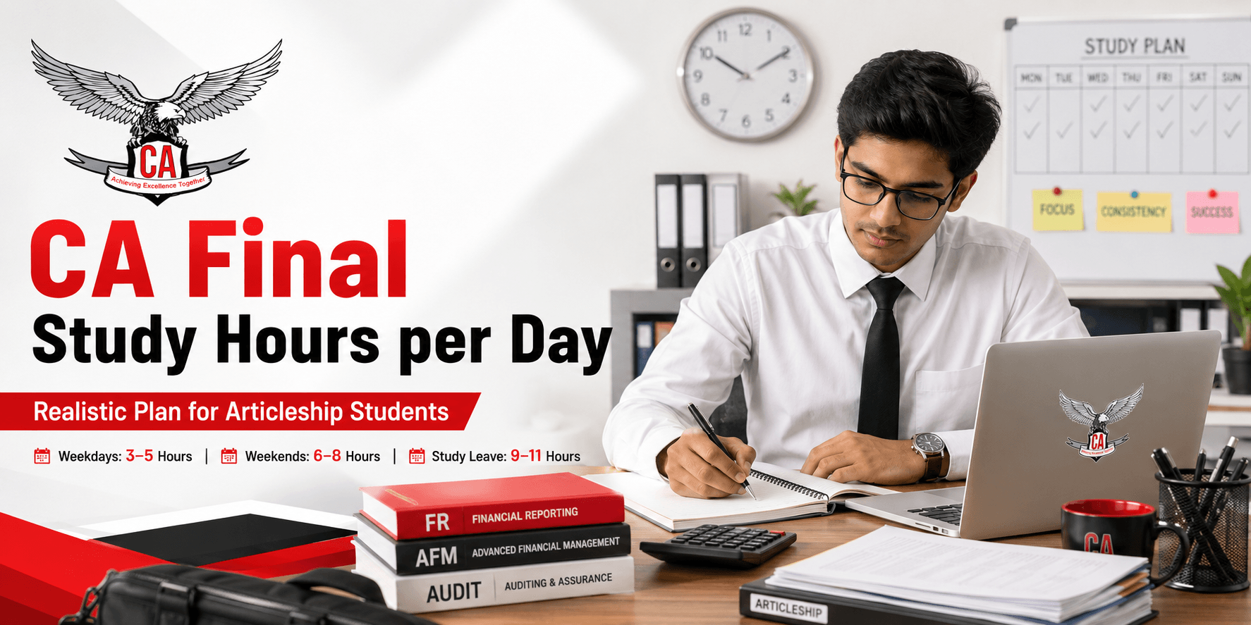 CA Final Study Hours per Day: Realistic Plan for Working Articleship Students
