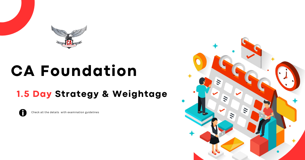 CA Foundation 1.5 Day Strategy & Chapter-wise Weightage