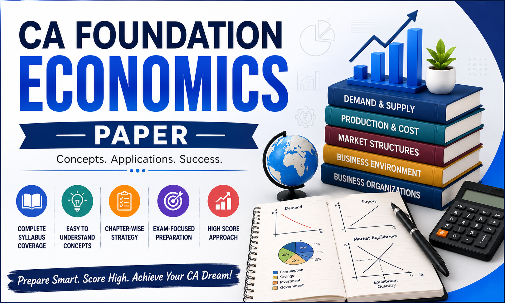 CA Foundation Economics Paper — Complete Chapter-Wise Strategy