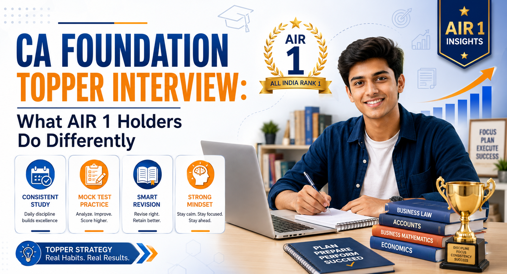 CA Foundation Topper Interview: What AIR 1 Holders Do Differently