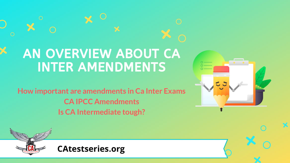 CA Inter Amendments For May 2020