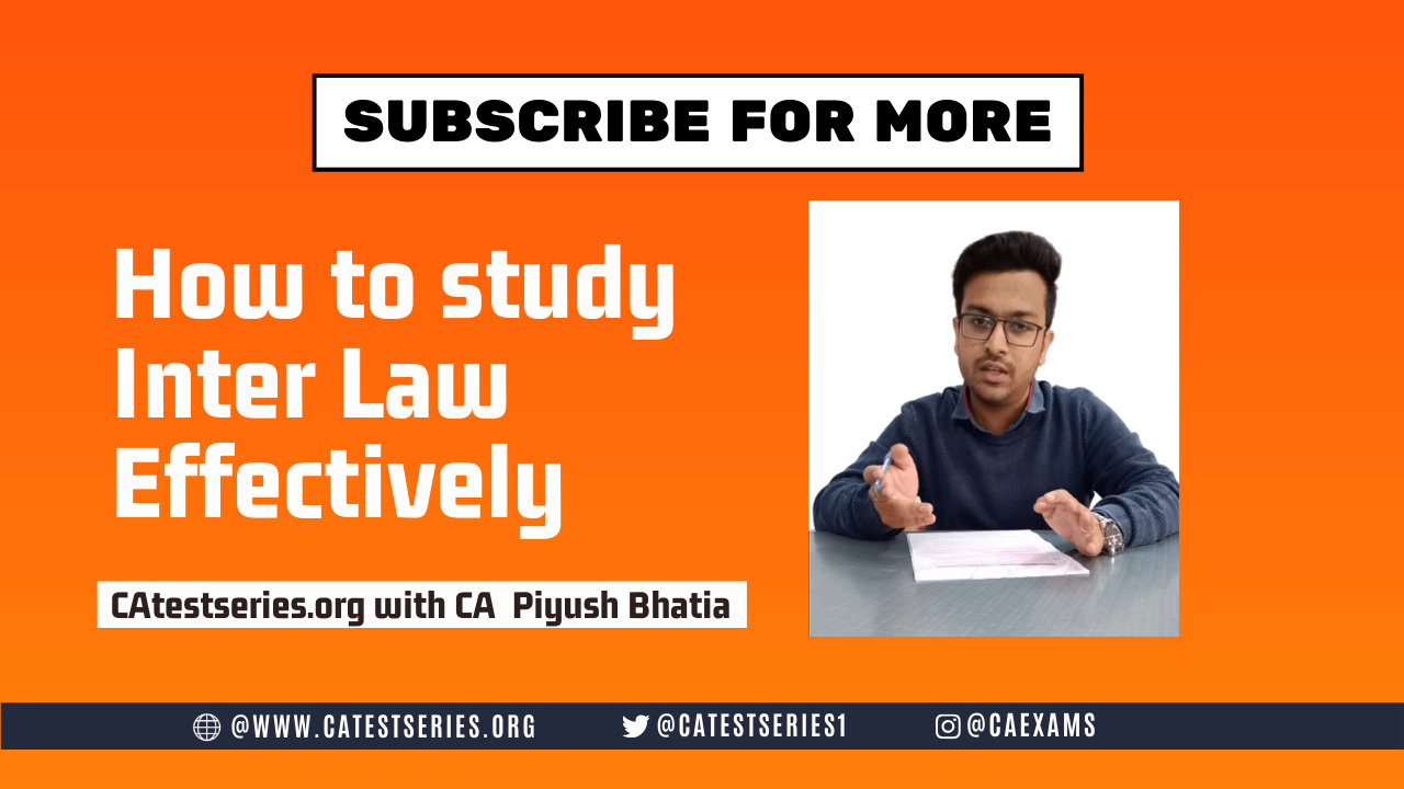 How to study Inter Law Effectively | ABC Analysis | Past exams trend | Important