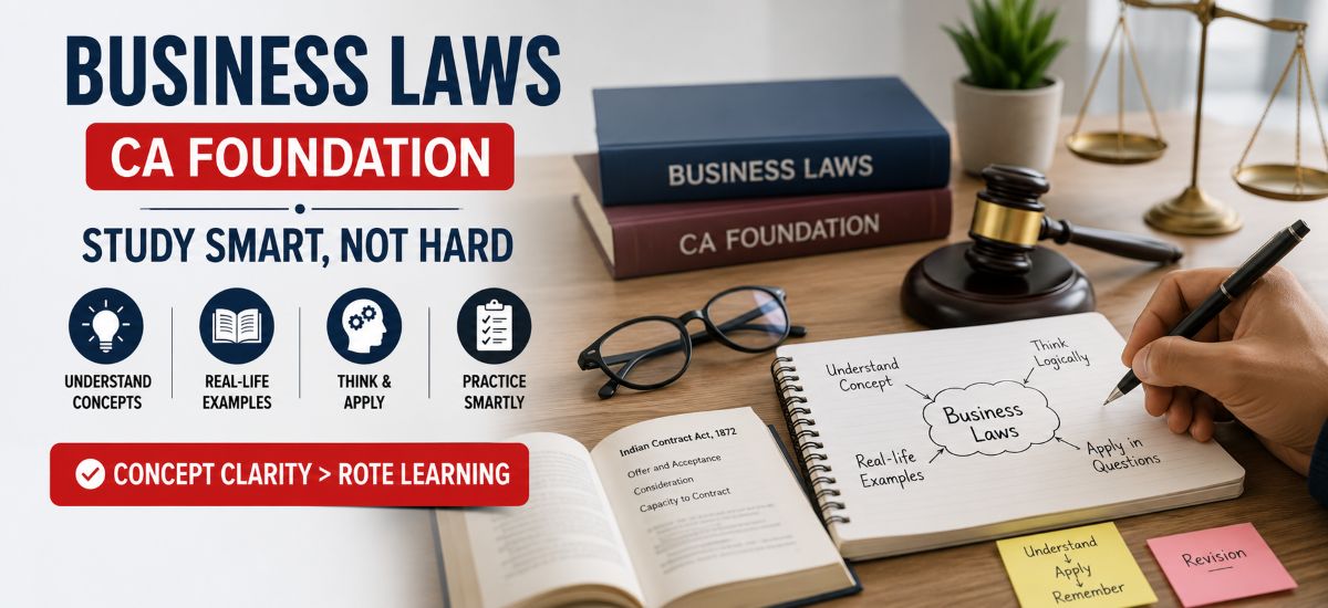 How to Study Business Laws for CA Foundation Without Rote Learning