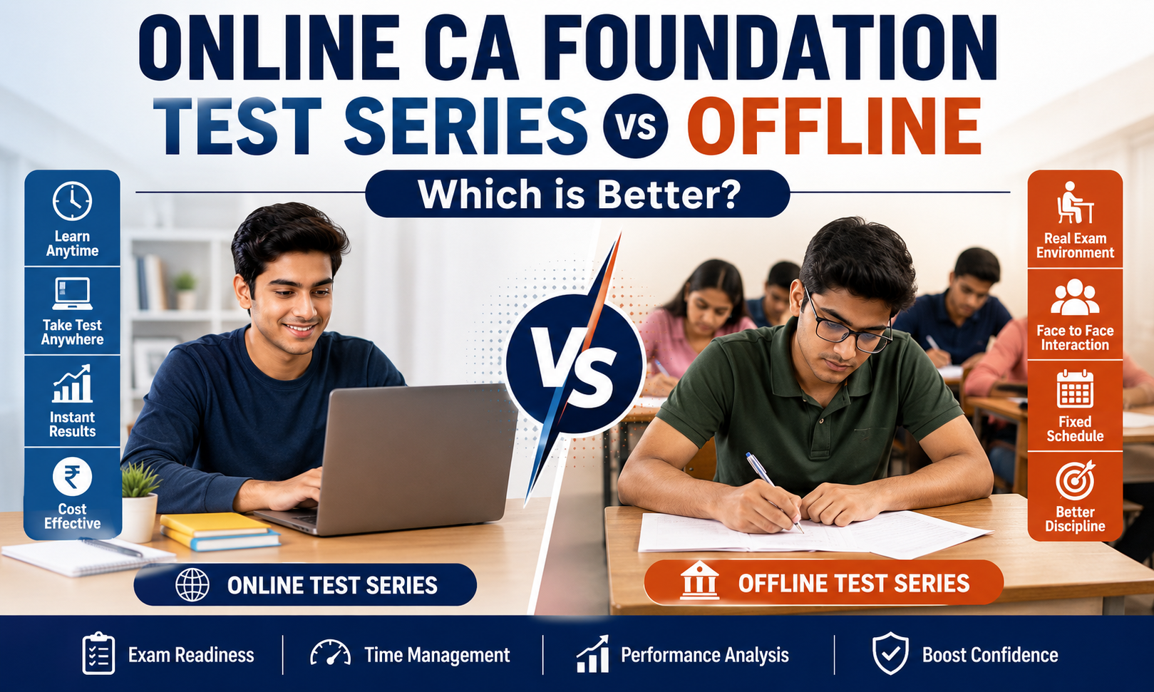 Online CA Foundation Test Series vs Offline — Which is Better?