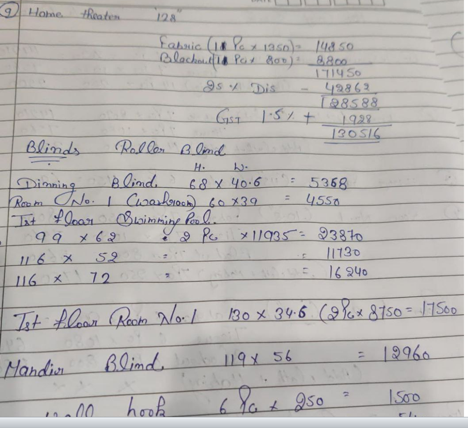 Normally checked answer sheet with bare ticks