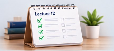 Lecture checklist ticked off