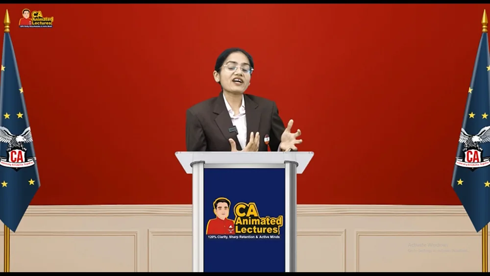 Animated lecture frame