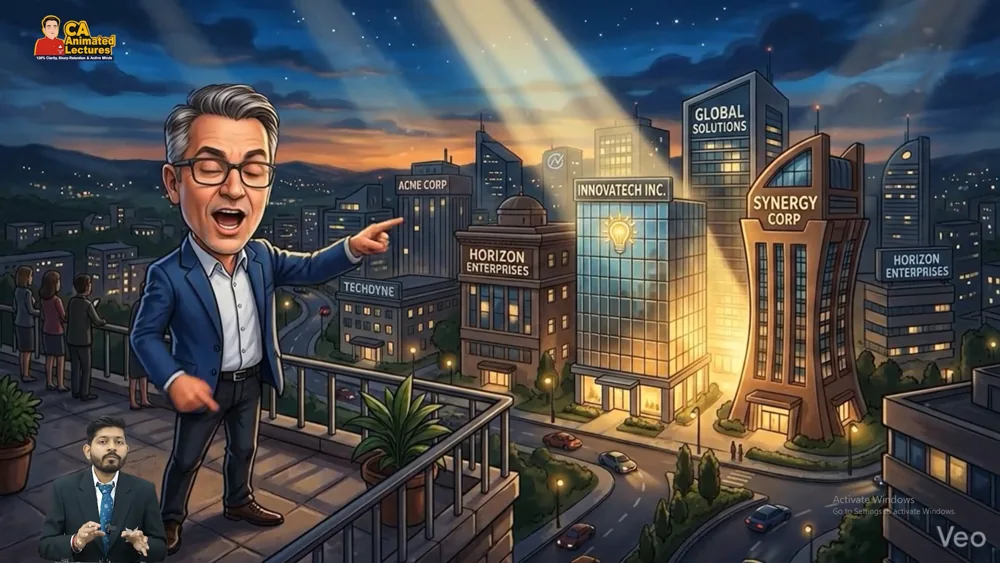 Animated lecture frame