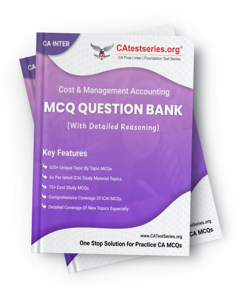 CA Inter Cost and Management Accounting MCQ Question Bank by CA Test Series - Book
