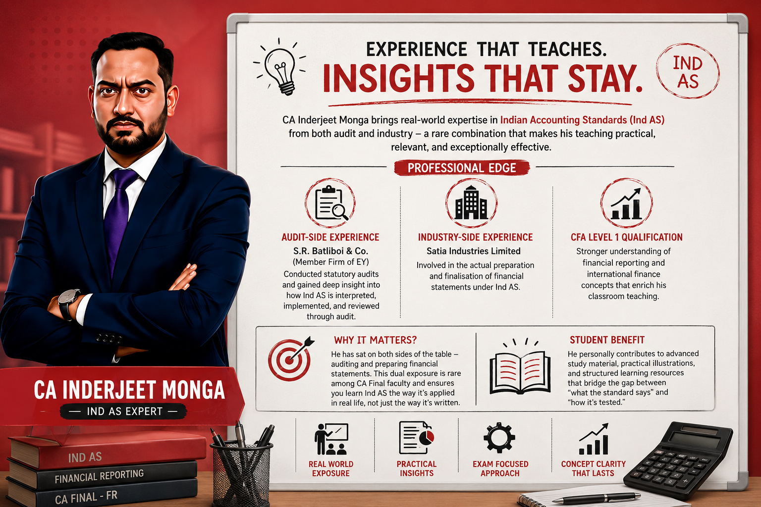 CA Inderjeet Monga explaining Ind AS concepts with real-world audit and industry experience
