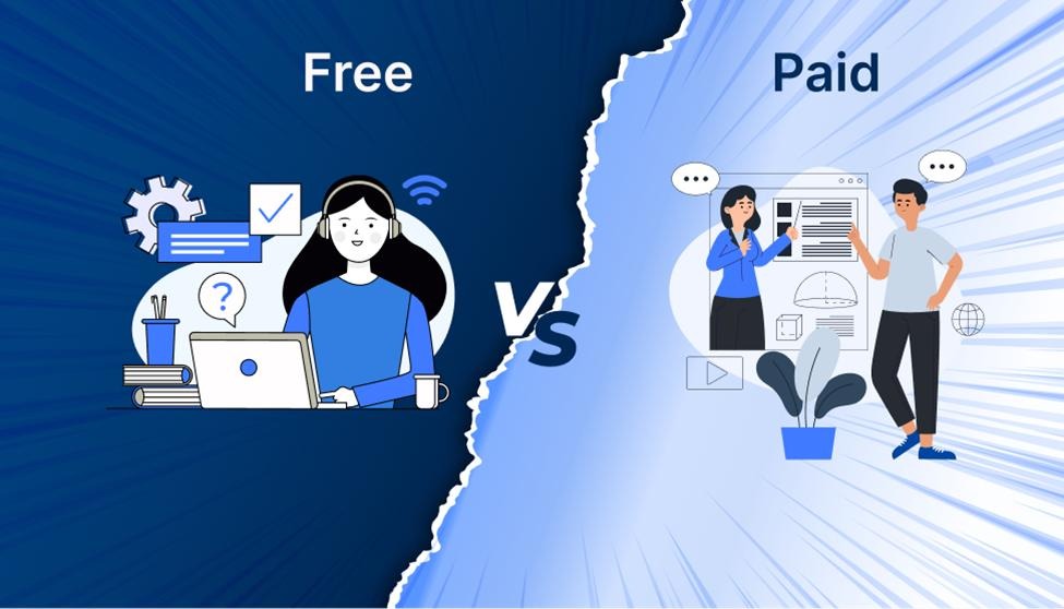 Differnce b/w free and paid