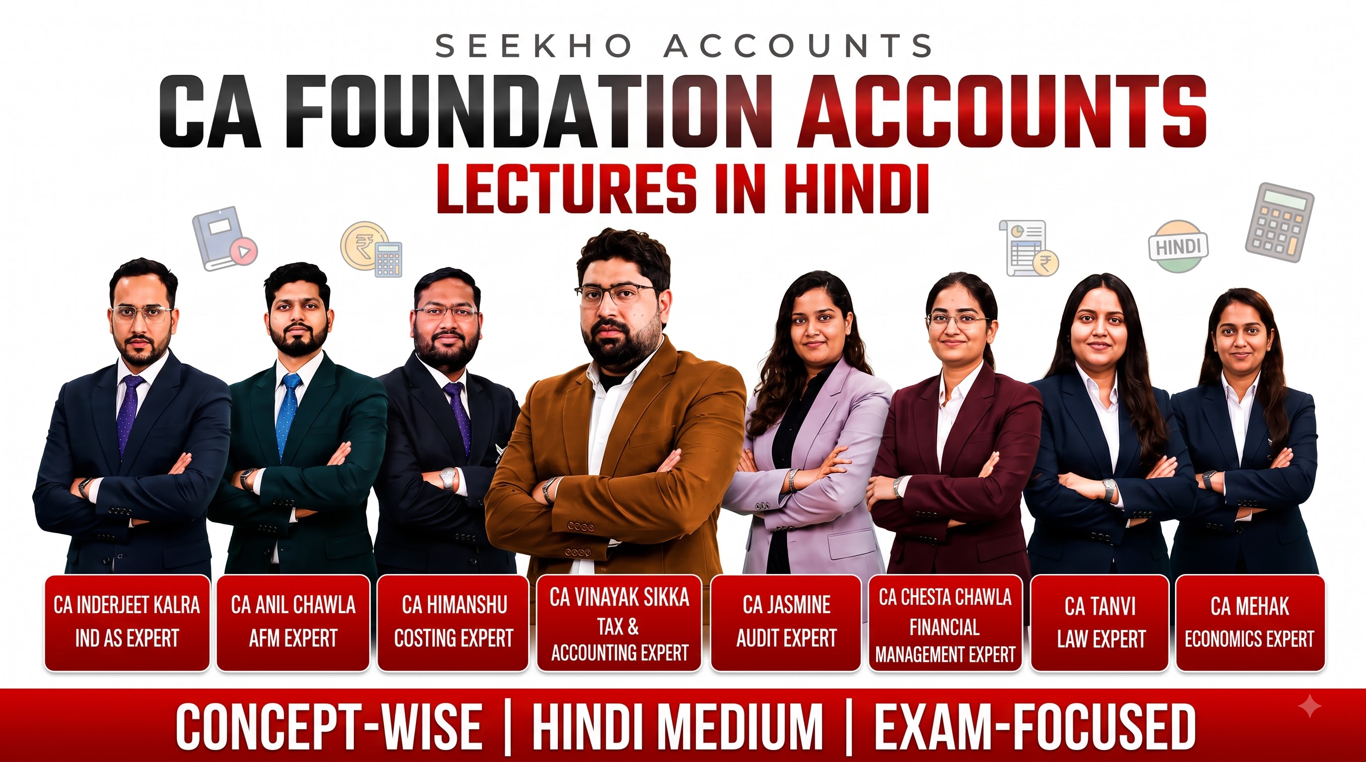CA Foundation Accounts Lectures in Hindi  | Free & Paid