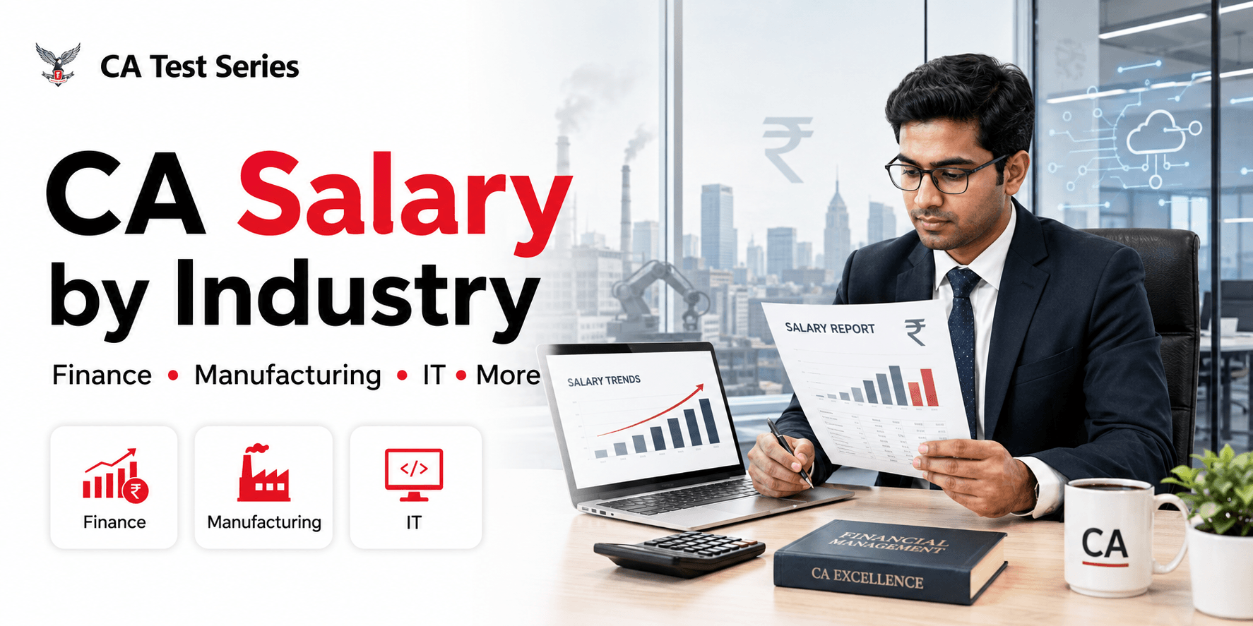 Chartered Accountant Salary by Industry: Finance, Manufacturing, IT and More A Chartered Accountant’s salary in India depends on industry, role, experience, employer size, location and specialised skills. Finance and technology may offer faster growth, while manufacturing, FMCG, pharmaceuticals and the public sector can provide stable progression. This guide compares Chartered Accountant salary by industry and the factors influencing long-term earning potential. Average Chartered Accountant Sala