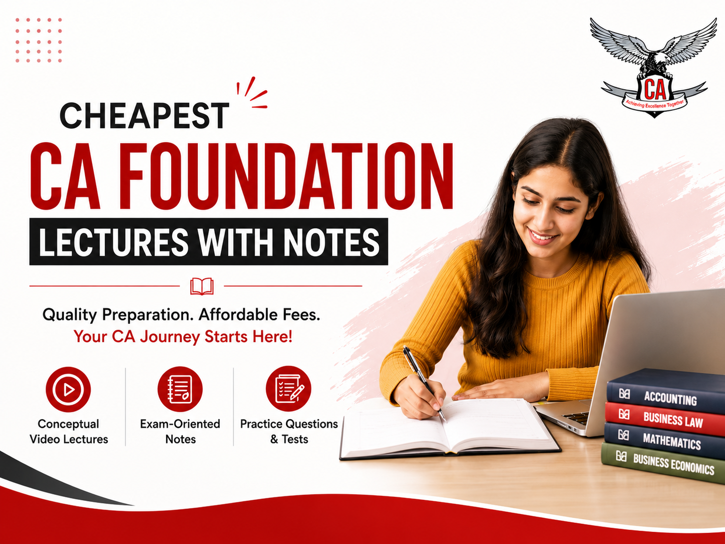 Affordable CA Foundation Lectures with Notes