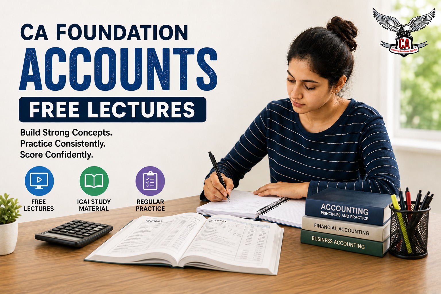 CA Foundation Accounting Free Lectures & Study Guide