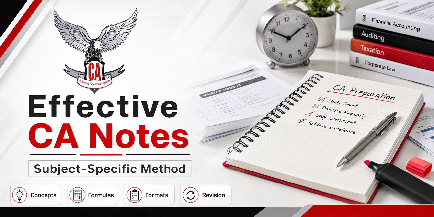 How to Make Effective Notes for CA Exams: Subject-Specific Method