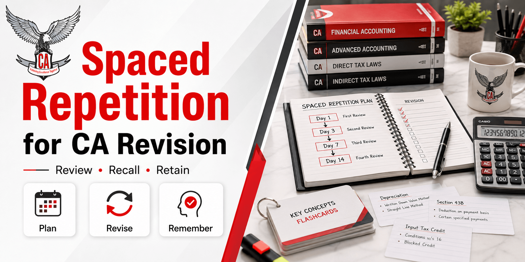 How to Use Spaced Repetition for CA Exam Revision