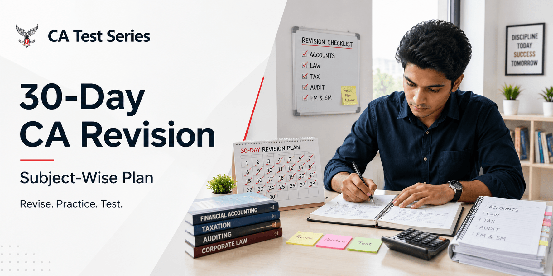 How to Complete CA Syllabus Revision in 30 Days: Subject-Wise Plan