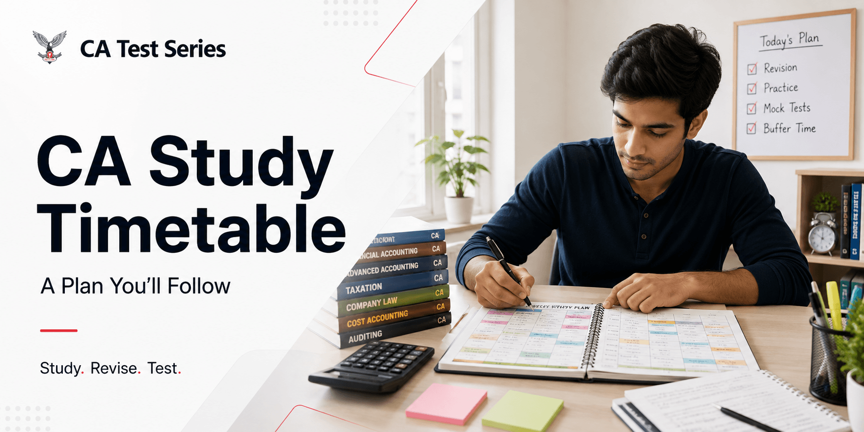 How to Create a CA Study Timetable That You’ll Actually Follow