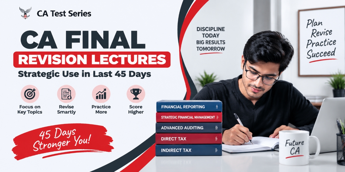 CA Final Revision Lectures: Strategic Use in Last 45 Days