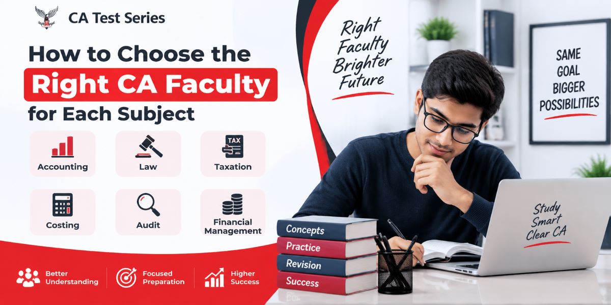 How to Choose the Right CA Faculty for Each Subject