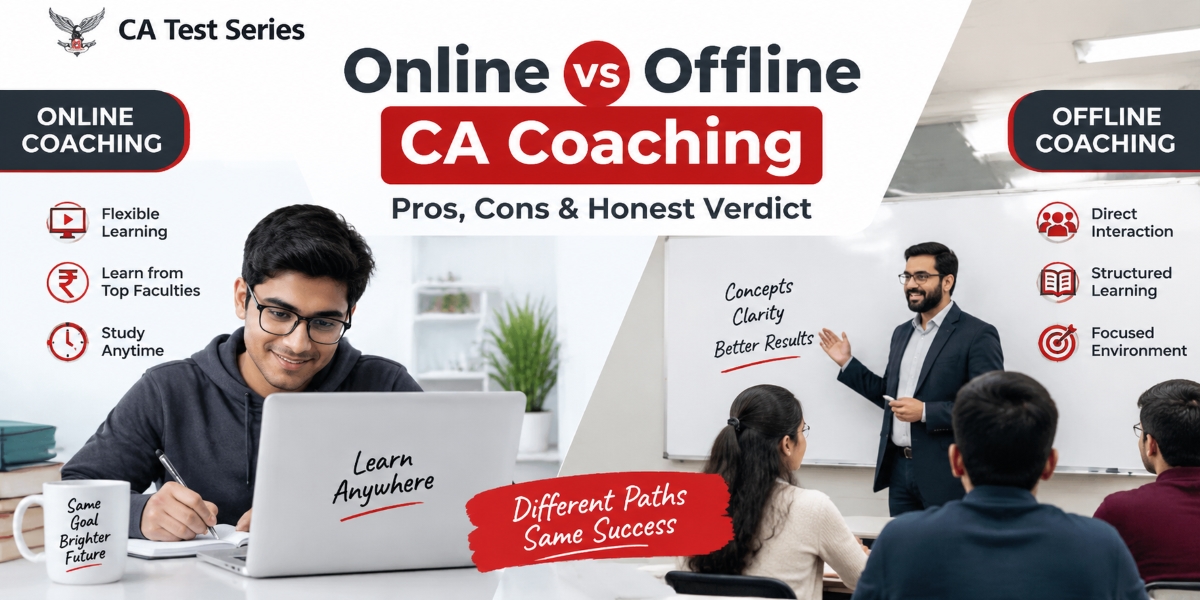 Online vs Offline CA Coaching: Pros, Cons, and Honest Verdict
