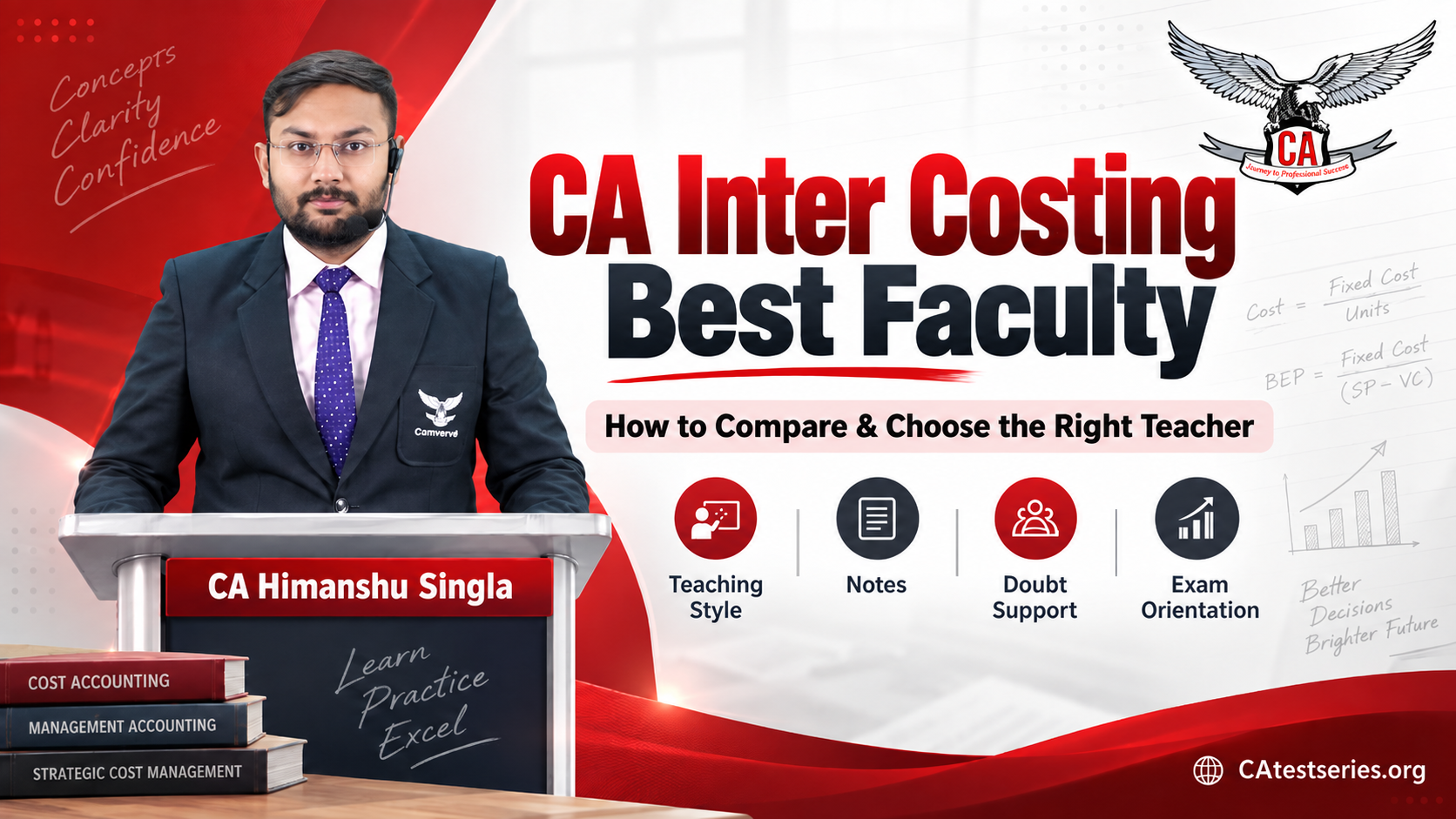 CA Inter Costing Best Faculty: How to Compare & Choose 