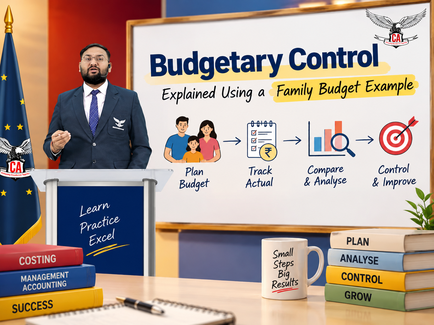 Budgetary Control Explained with a Family Budget Example 