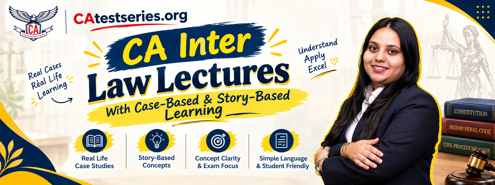 CA Inter Law Lectures With Case-Based & Story-Based Learning