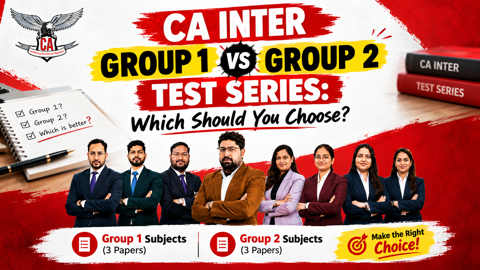 CA Inter Group 1 vs Group 2 Test Series: Which Should You Choose?