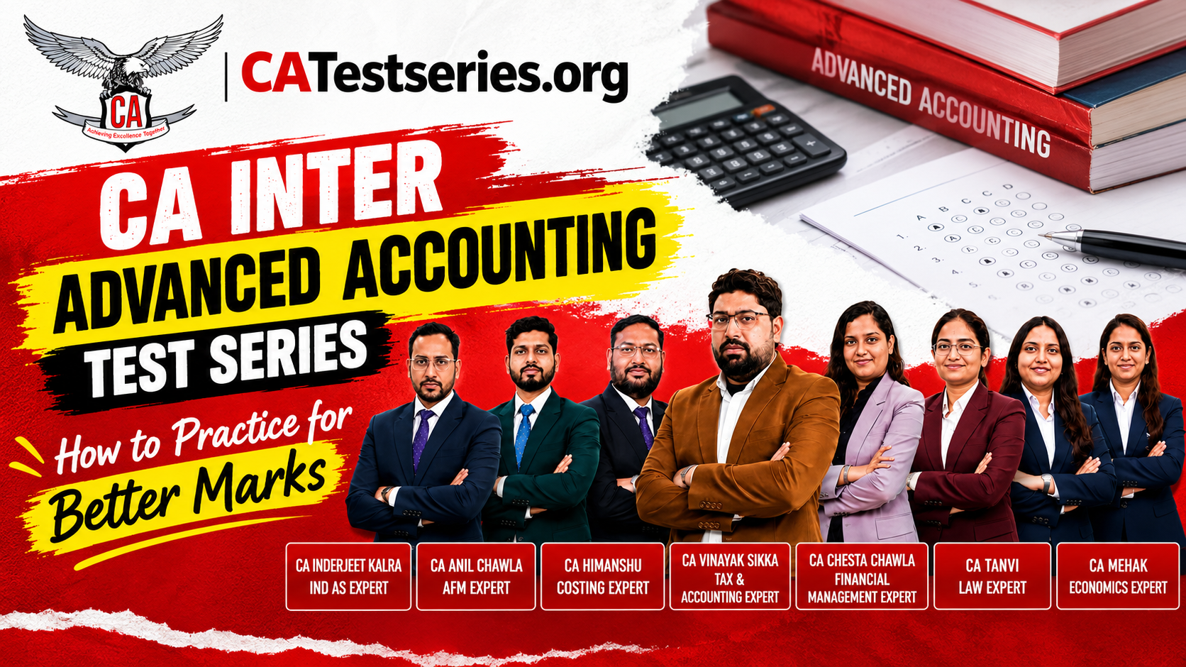 CA Inter Advanced Accounting Test Series: How to Practice for Better Marks