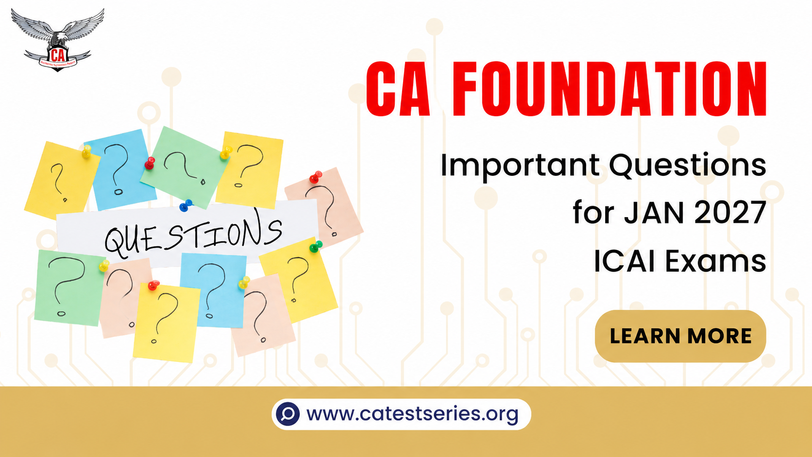 CA Foundation Important Questions for January 2027 ICAI Exams