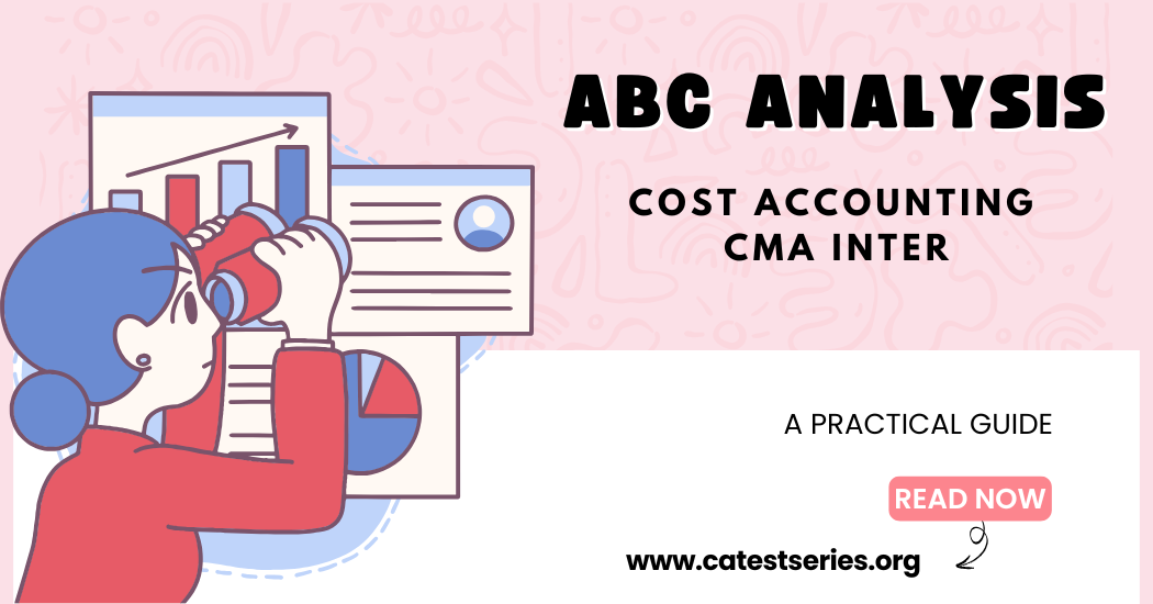 CMA Inter ABC Analysis as per ICMAI | Cost Accounting CMA Inter ABC Trend