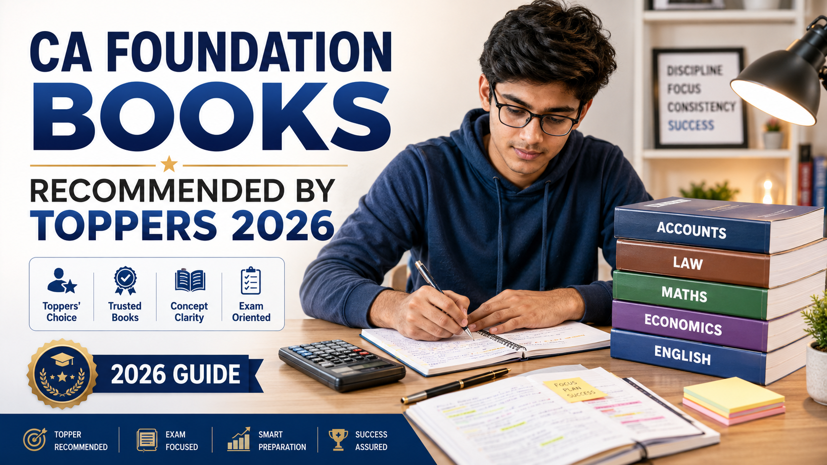 CA Foundation Books Recommended by Toppers 2026