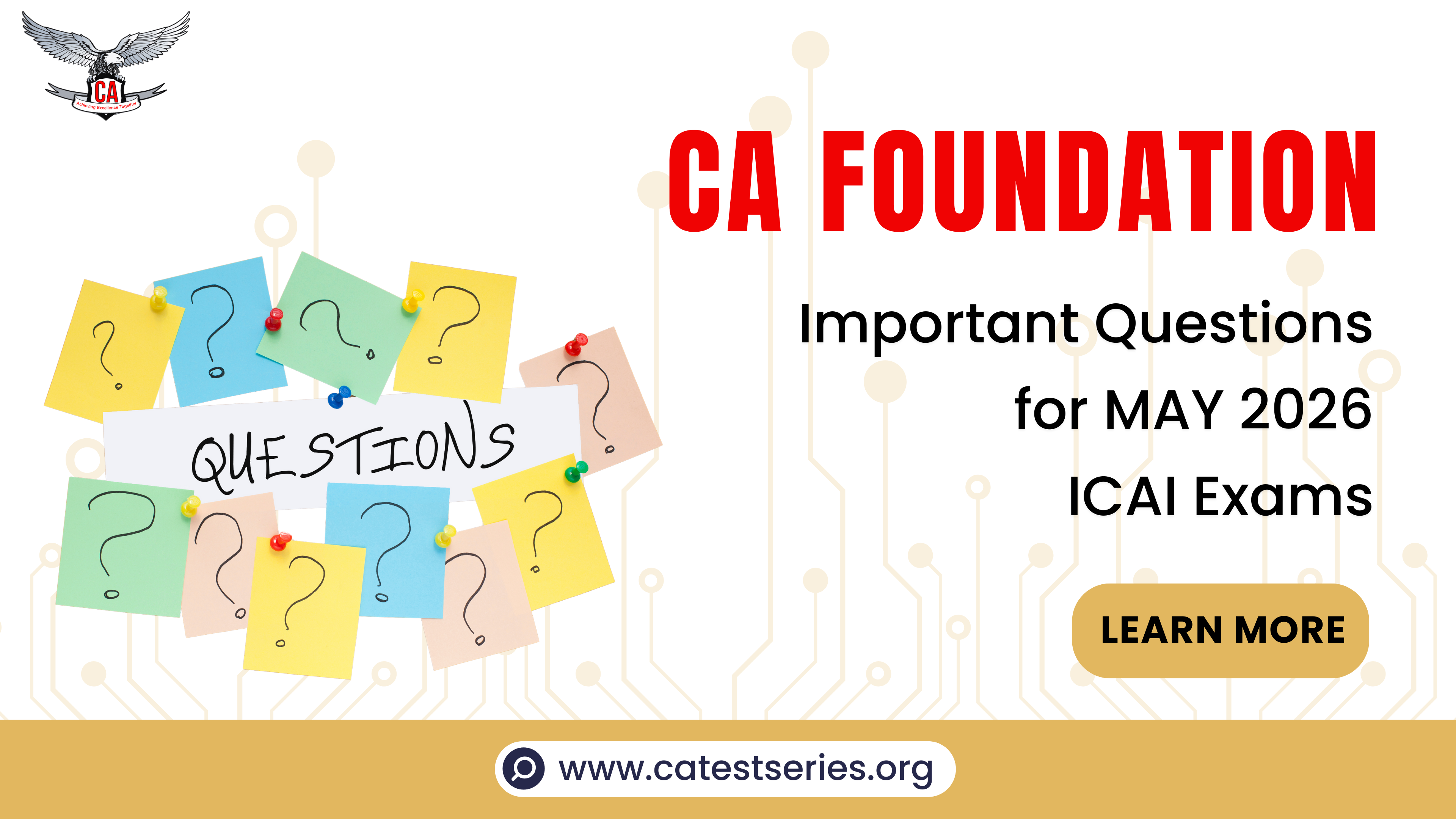 CA Foundation Important Questions for September 2026 ICAI Exams