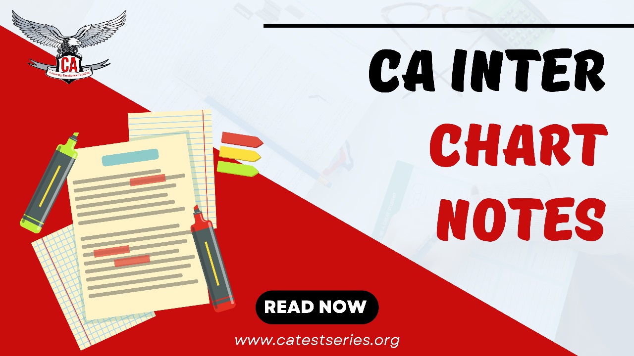 CA Inter Chart Notes for September 2026 | CA Intermediate Summary Notes