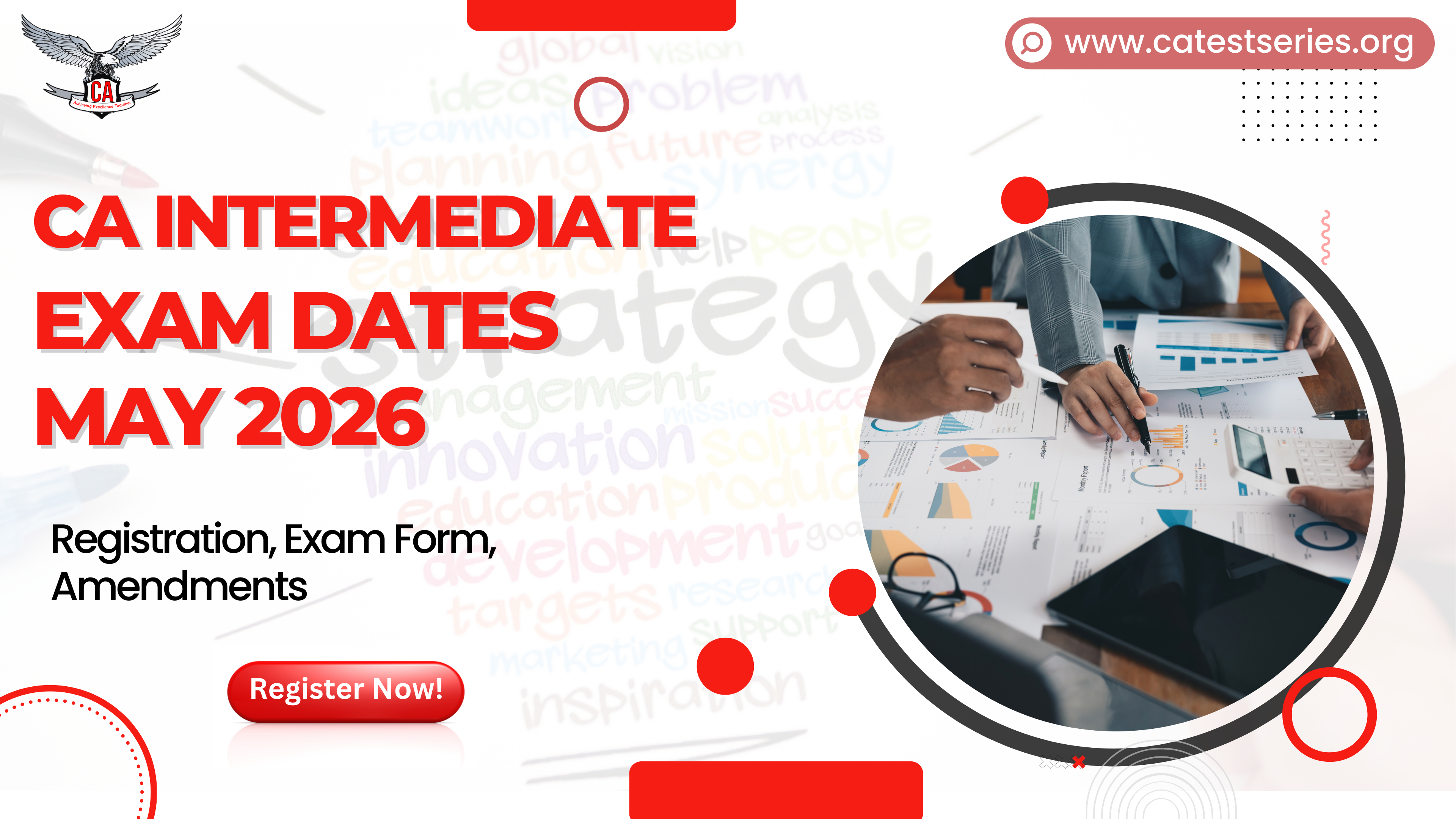 CA Intermediate Exam Dates September 2026  | Registration, Exam Form, Amendments
