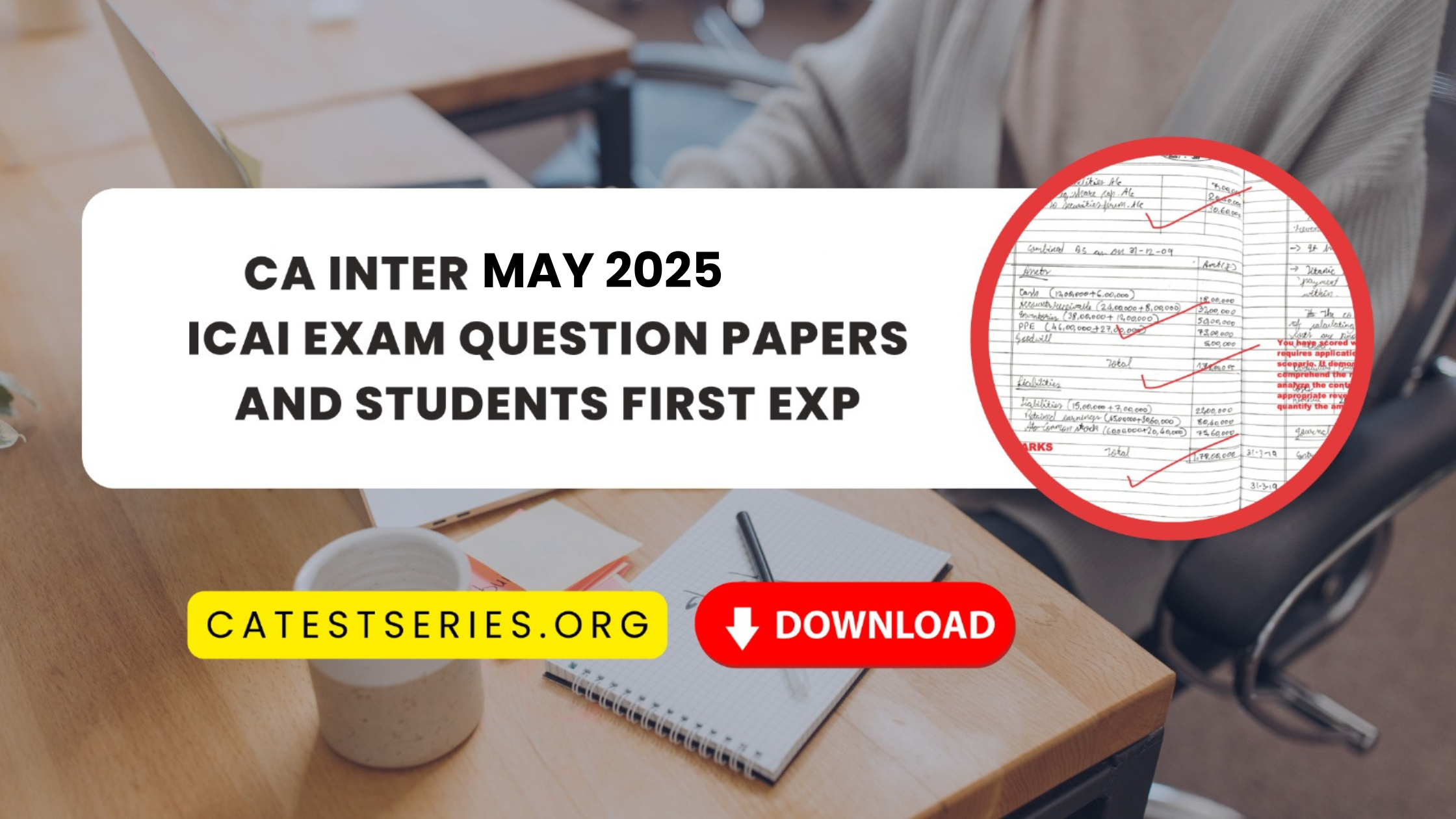 Download CA Inter September 2026 ICAI Exam Question papers and students first experience