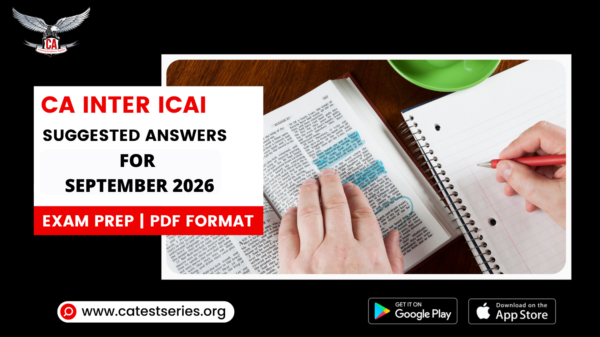 CA Inter ICAI Suggested Answers for September 2026 Exam Prep | Pdf Format