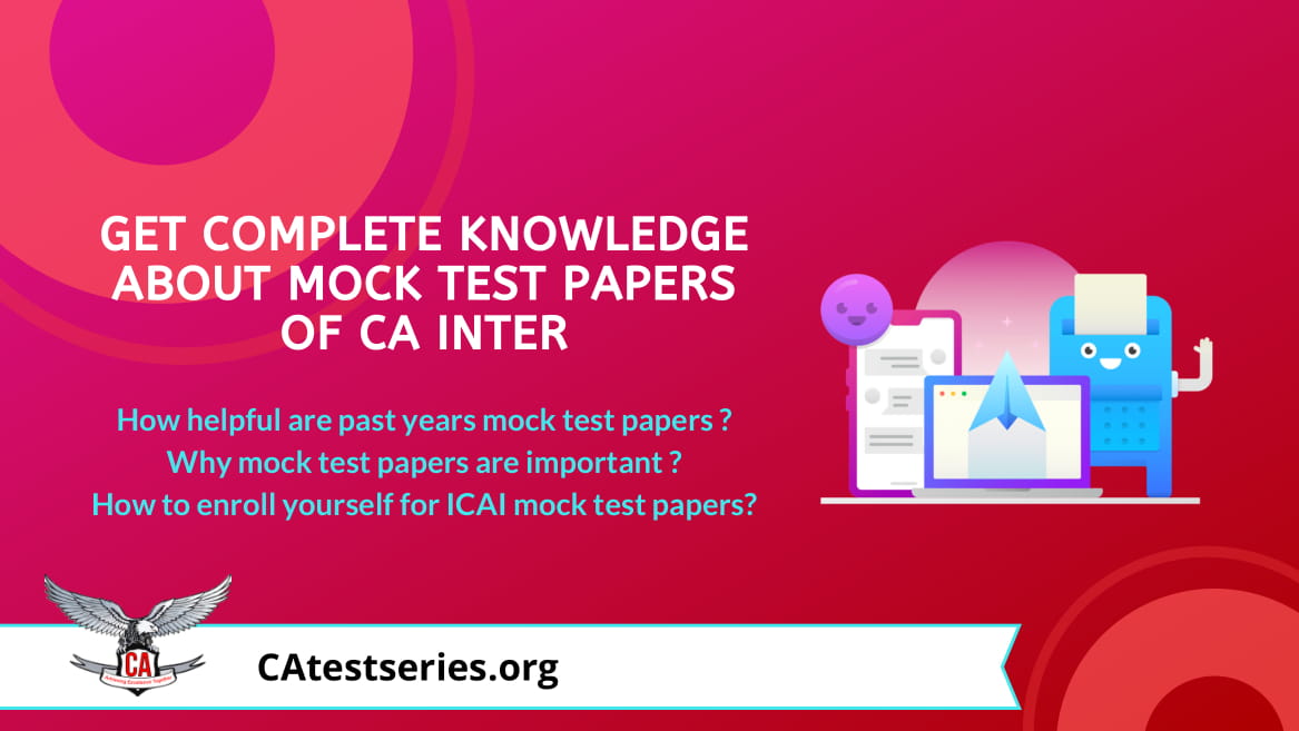 CA Inter Mock Test Papers May 2026 with Suggested Answers in PDF