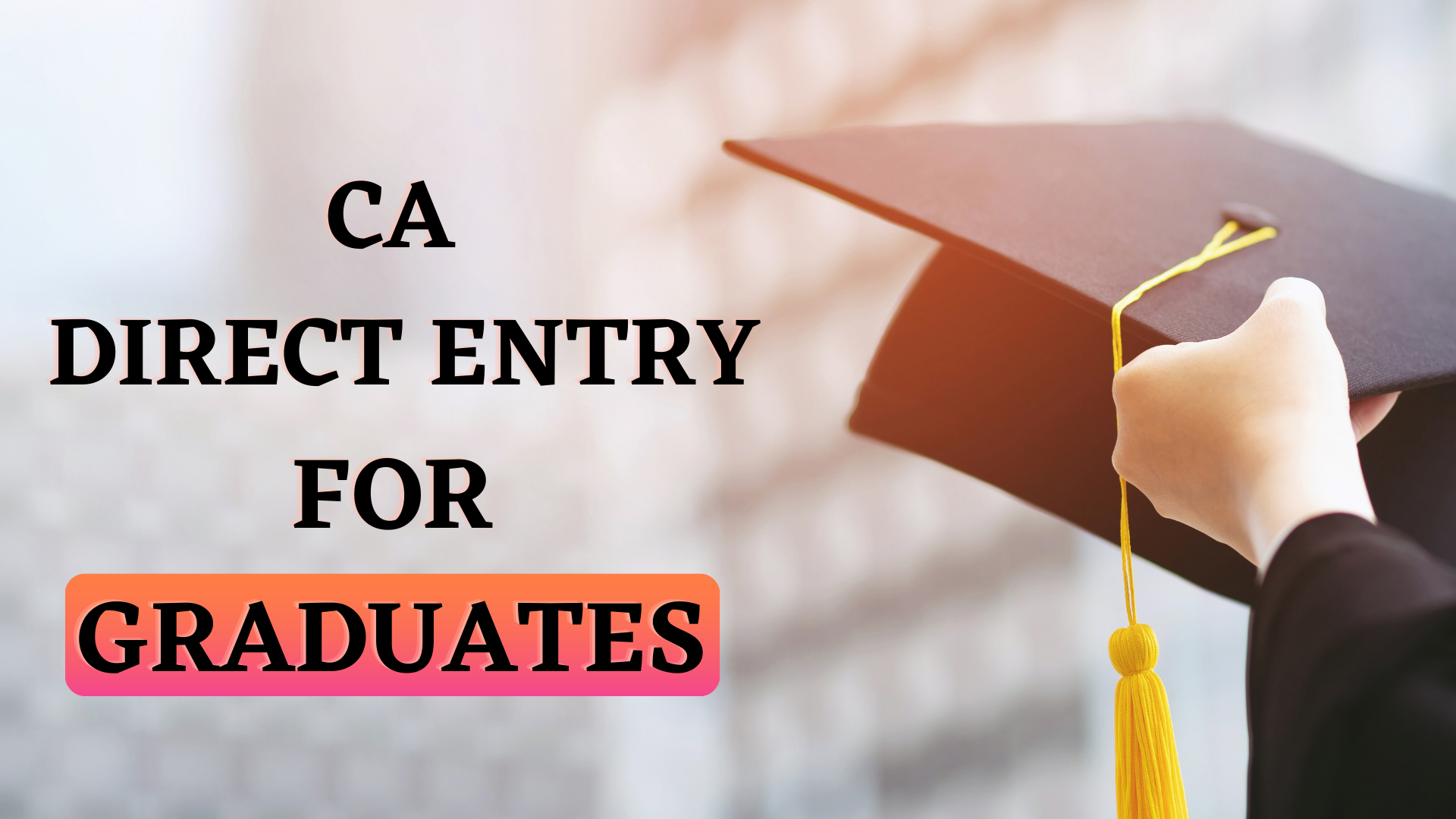 ICAI CA Direct Entry Scheme After Graduation 2026
