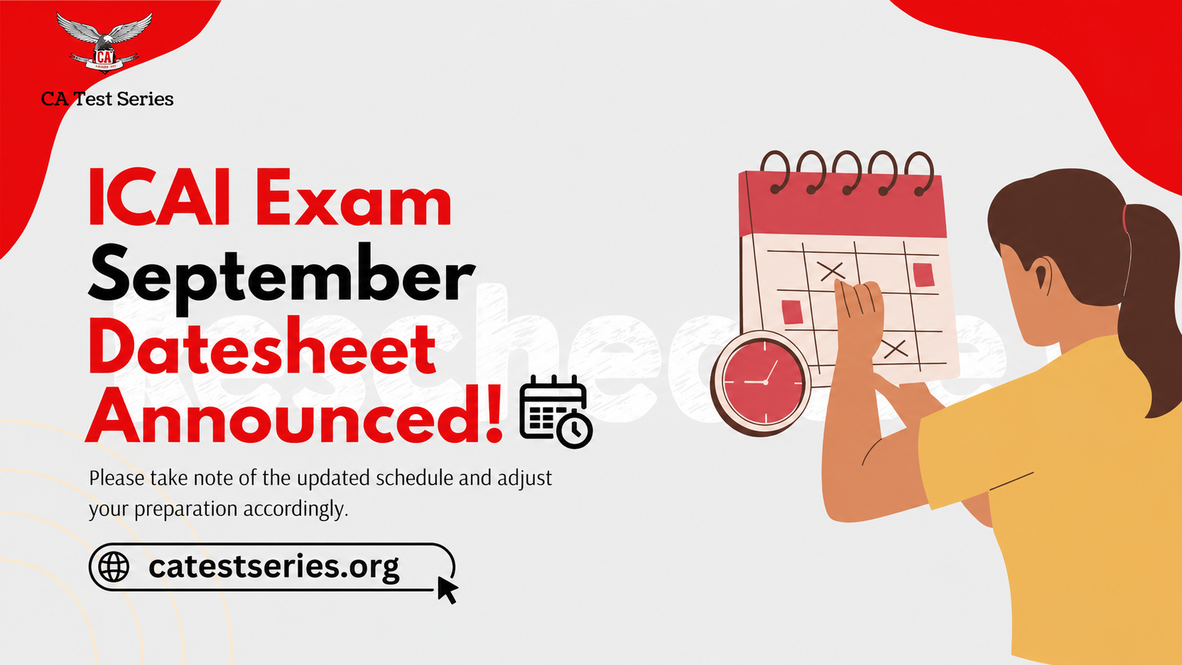 ICAI CA September 2026 Exams: Important Dates, Timings & Full Schedule