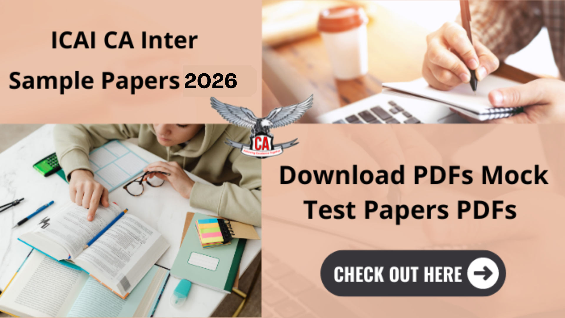 ICAI CA Inter Sample Papers 2026 - Download PDFs MTPs   