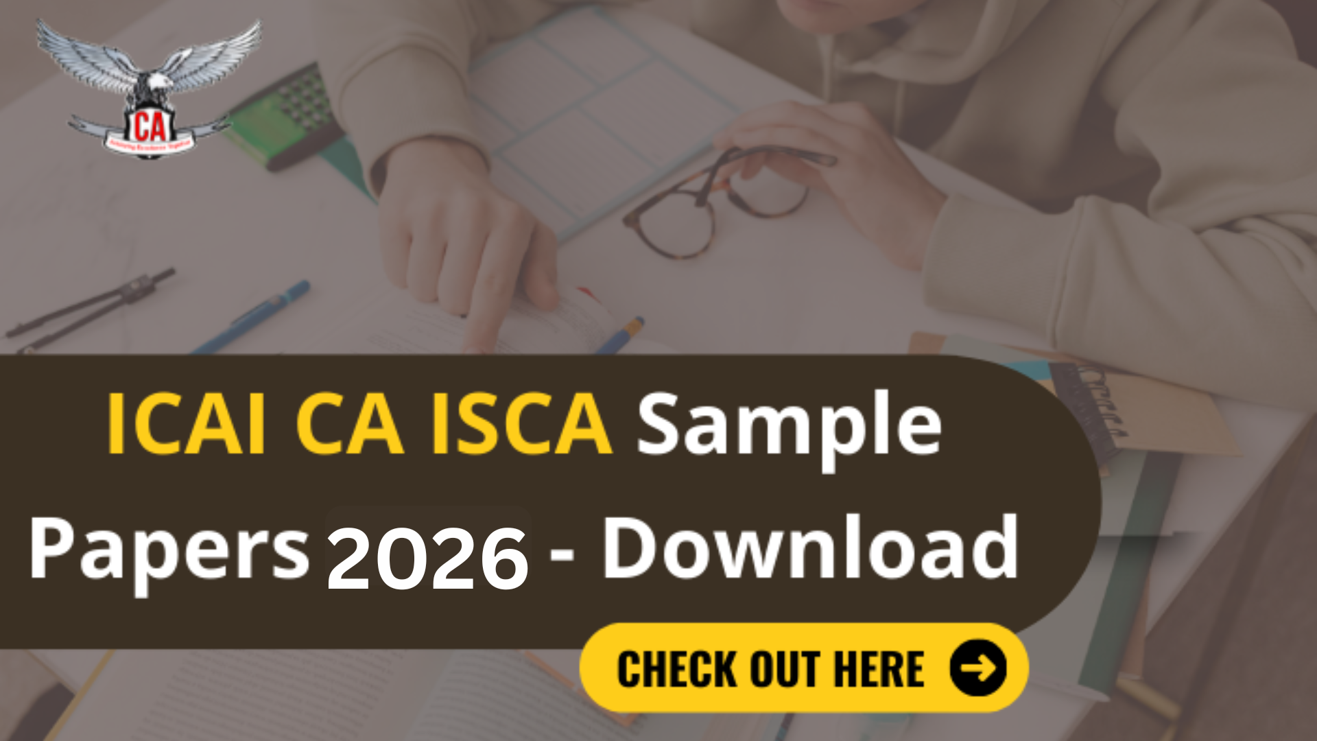 ICAI CA ISCA Sample Papers 2026 - Download PDFs MTPs  