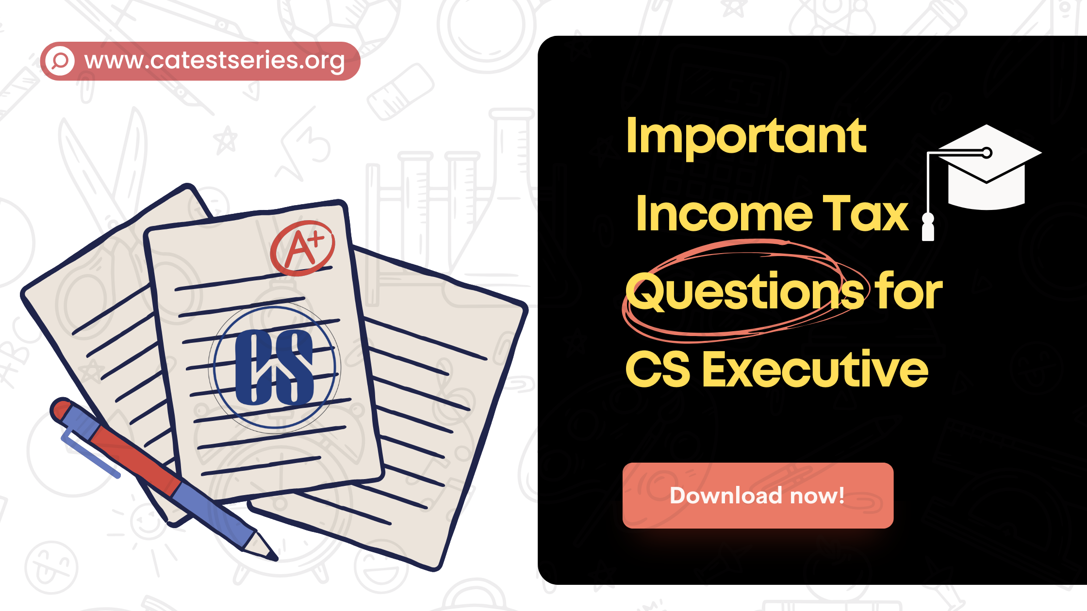CS executive Income Tax Important Questions for ICSI 2026 Exams