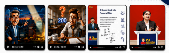 Student studying with CA Foundation Accounts lectures in Hindi using concept-based learning and ICAI study material
